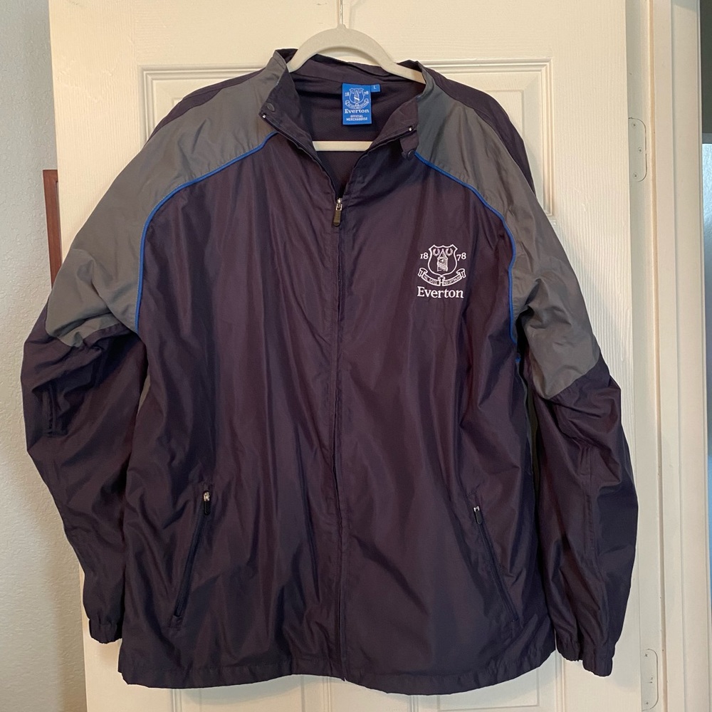 Everton English Soccer Team Windbreaker Jacket